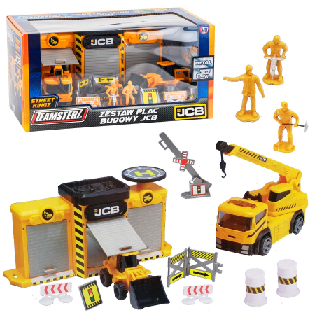 Plac Budowy JCB Garaż Koparka Dźwig Teamsterz